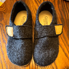 Giesswein Ultra Comfort Wool Felt Mary Jane Slippers Gray EU 37 US 6.5
