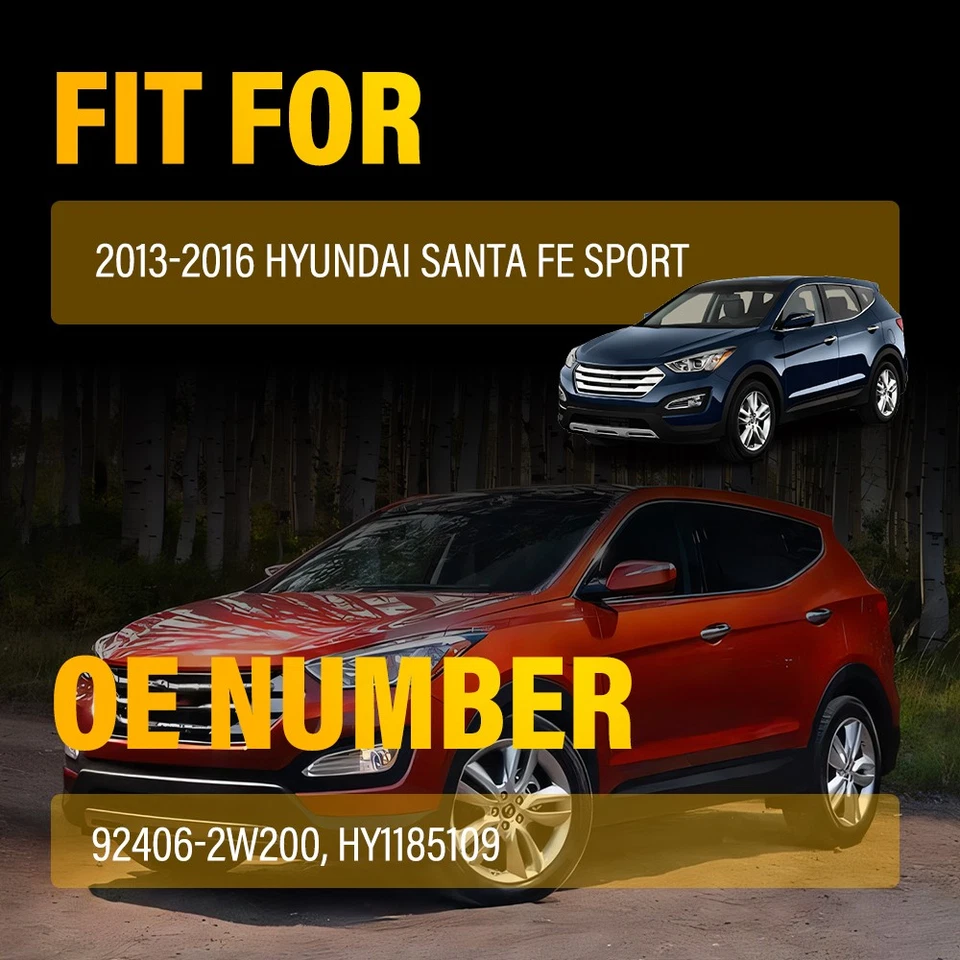 Reflector de parachoques trasero derecho HY1185109 para Hyundai Santa Fe Sport 2013-16 1-5SET Foto 2 de 4