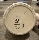 Vintage Blue White Speckled Ceramic Cheese Crock Canister Metal Bail Closure  — photo 4