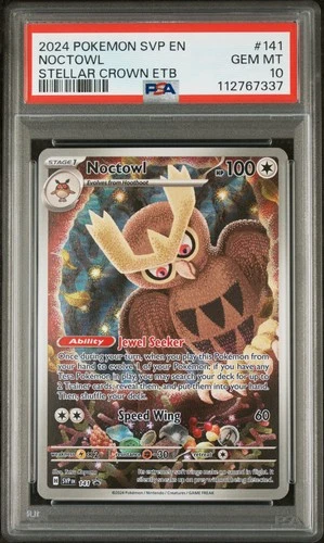 2024 POKEMON SVP EN-SV BLACK STAR PROMO #141 NOCTOWL PSA 10