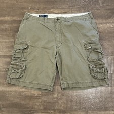 Vintage Polo Ralph Lauren Cargo Shorts 40 Olive Green Military Paratrooper I2