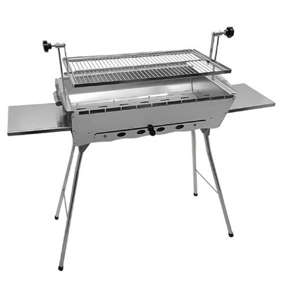 Mangal Edelstahl Astana 2mm rostfrei Schaschlik Grill Rost verstellbar