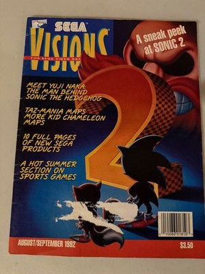 Sega Visions Magazine August/September 1992 For Sega Video Games
