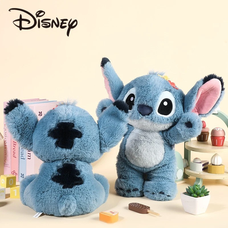 Auténtico muñeco de peluche Disney Lilo & Stitch puntada de pie y sentado juguete de peluche esponjoso Foto 2 de 4