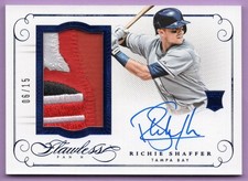 2016 PANINI FLAWLESS ROOKIE PATCH AUTO SAPPHIRE #RPARS RICHIE SHAFFER #D 6/15