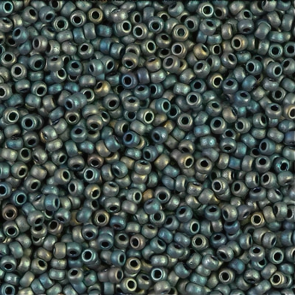 Miyuki Round Rocaille Seed Beads Size 11/0 24GM Mat Metallic Patina Iris 11-2008 - Image 2 of 4