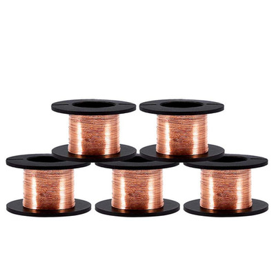 5Pcs Enameled Copper Wire Winding Wire Enamelled Repair 0.004'' Thickness 39.4Ft
