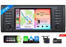 7" IPS For BMW E39 Apple CarPlay Android 14 Car Stereo GPS Sat Nav Radio DSP DVR