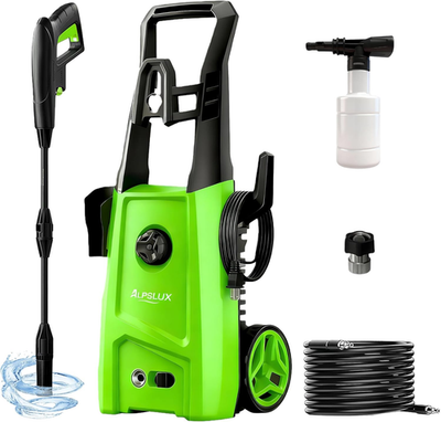 #ad Electric Pressure Washer with Foam Cannon amp; Adjustable Nozzle for Home Cleaning $166.99