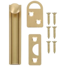  Solid Brass Slide Bolt with Screws, Gate Latch Sliding Screen Door Lock,