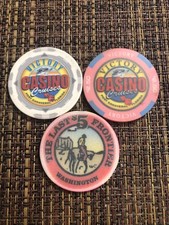 Lot Of 3 Casino Chips