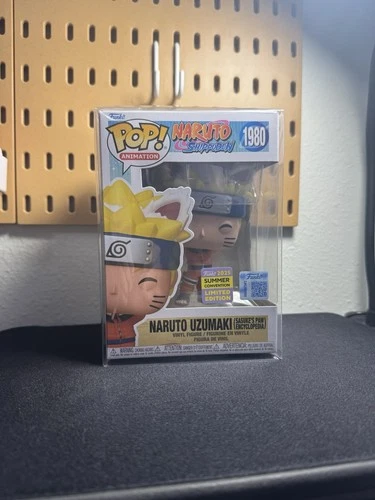 Funko pop! Naruto Paw Encyclopedia Limited Edition SDCC Exclusive + UV Protector