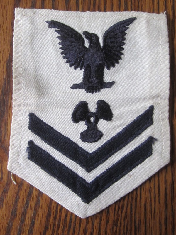"ANCHOR" WWII ERA, U.S. NAVY MACHINIST'S MATE 2c RATE ,  NO GLOW