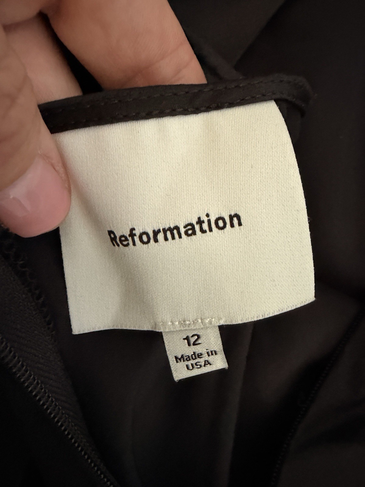 Bnwt Reformation Casette Black Silk Dress Rrp £348 image 5