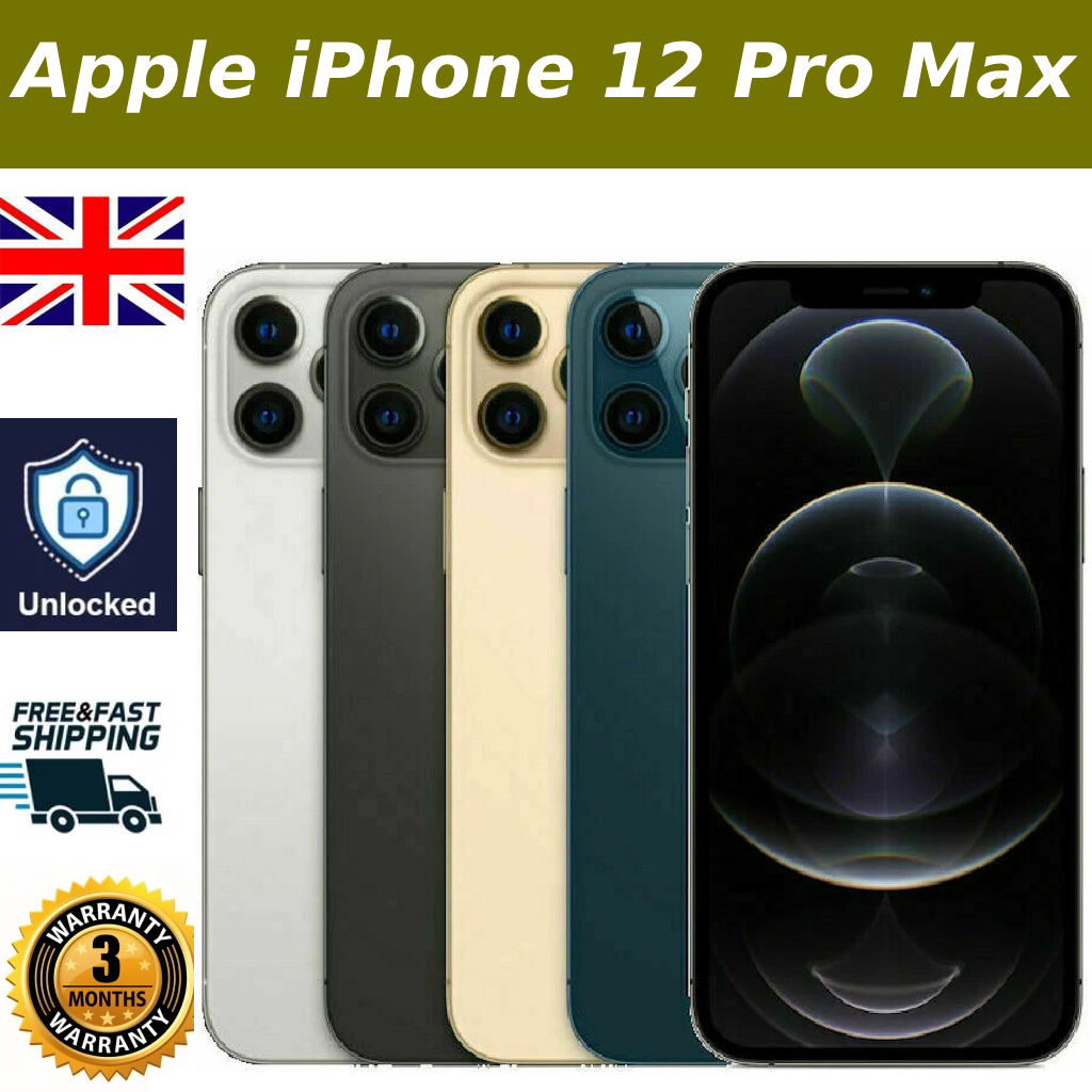 Apple iPhone 12 Pro Max - 128GB - Silver (Unlocked) for sale