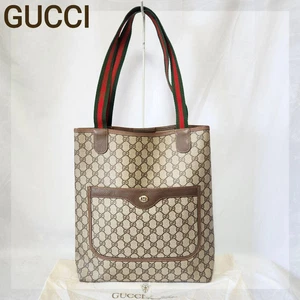 Sac bandoulière GUCCI vintage Sherry Line GG monogramme ancien Gucci PVC cuir JAPON