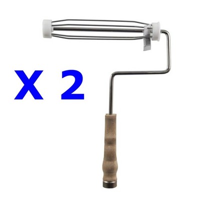 2 New Linzer Professional 9'' Regular Paint Steel ROLLER FRAMES Threaded End