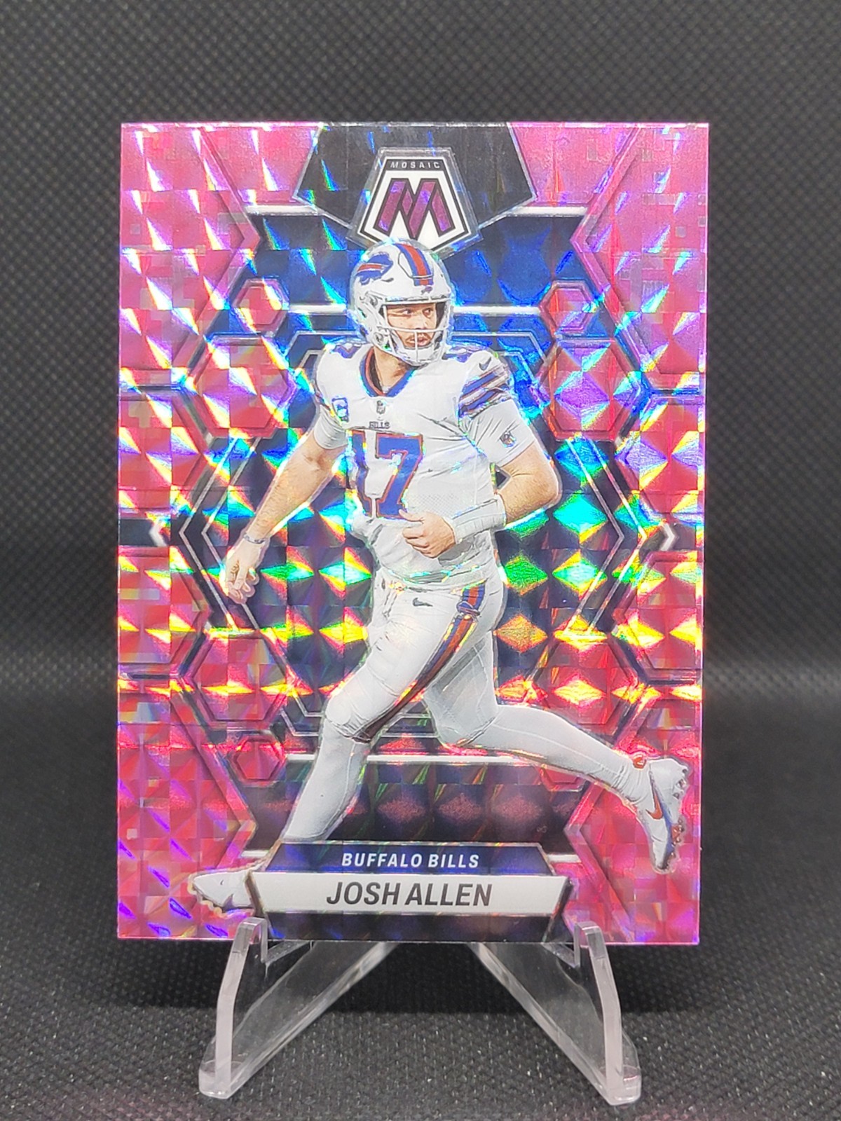 2023 Panini Mosaic - Josh Allen #21 Camo Pink Mosaic Prizm