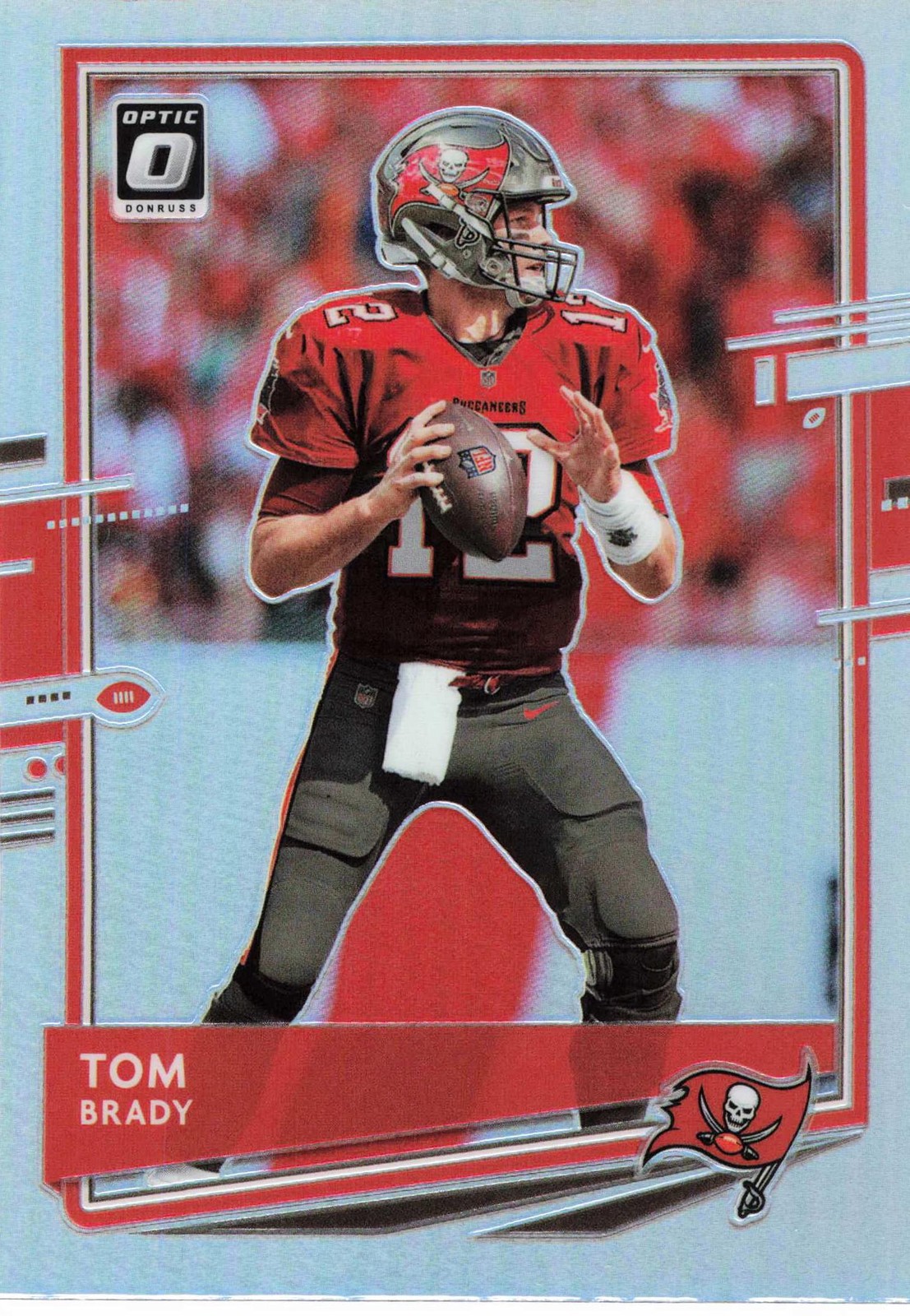2020 Donruss Optic #92 Tom Brady Holo Bucs SP HOF Silver