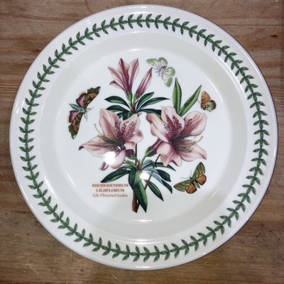 Portmeirion Botanic Garden Speiseteller 10,5 Zoll/26,5 cm Lilie geblümt Azalee Neu 
