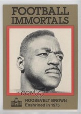 1985-88 Football Immortals Rosey Brown Roosevelt Brown #20 HOF 7cz