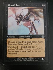 Magic The Gathering Card- Putrid Imp 77/143