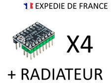 Lot de 4 Driver StepStick TMC2209 V2 pour imprimante 3D / CNC / ROBOT