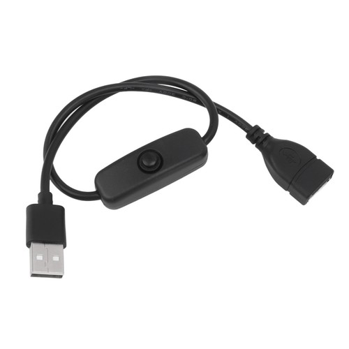 5x ON Off Switch Male To Female Cable 2 Pin PVC USB Extension Cable With B Utton - Picture 6 of 24