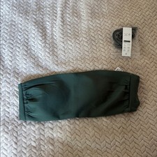 J Crew Bandeau bikini top in Classic Sculpt Small Green