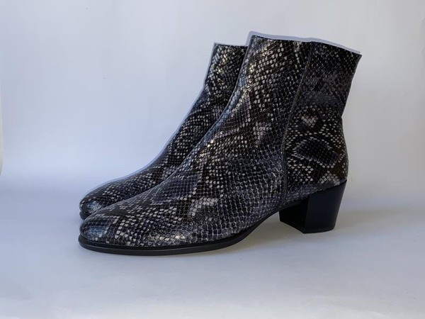 Women Ecco Ankle Boots Black Leather 41 #3PVT