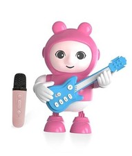 Kids Karaoke Machine with Microphone   Mini Portable Bluetooth Speaker Pink