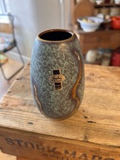 Vintage Jasba West German Pottery Vase - Mid-Century - Original Label
