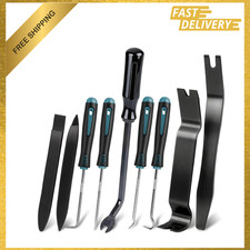 9 Pcs Auto Trim Removal Tool Kit Plastic Pry Door Panel Dashboard Clip Remover