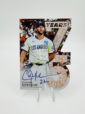 Clayton Kershaw 2026 Topps Series 1 75 Years Auto Orange /25 Dodgers MLB 75YA-CK