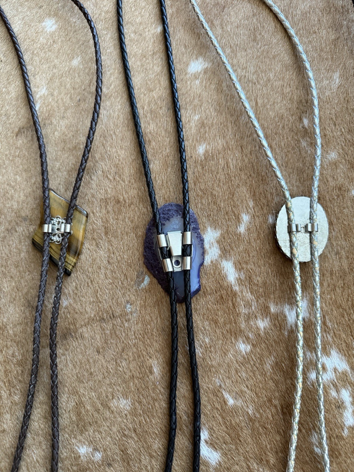 Five Adjustable Bolo Ties With All Different Ston… - image 14