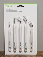 Cricut Weeding Tool Set Weeder, Hook, Piercer, Hook Tweezers, Fine Tweezers.