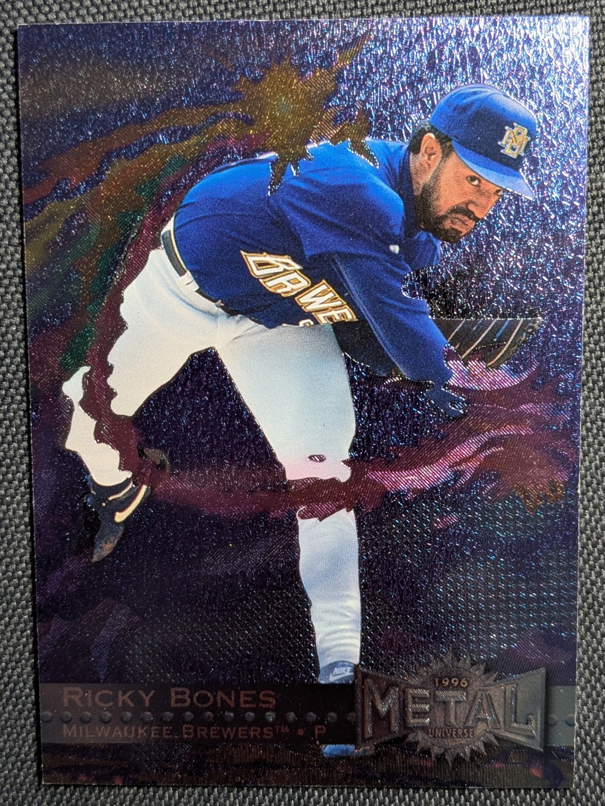 1996 Fleer Metal Universe Ricky Bones #68 Milwaukee Brewers