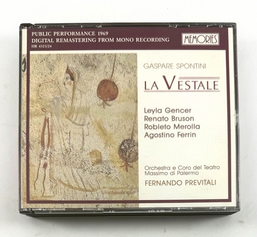 2 CD Spontini La Vestale Fernando Previtali 1969 Memories