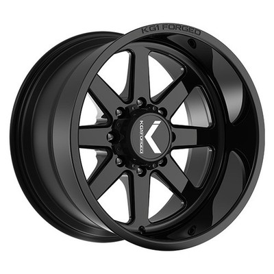 22x12 KG1 Forged KT057 Okto Gloss Black Wheels 6x5.5 (-44mm) Set of 4