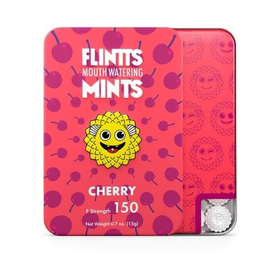Flintts Mints CHERRY sweet and tart Dry Mouth Watering Mints F strength 150