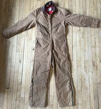 WALLS Blizzard Pruf Heavy-Duty Canvas Quilted U.S.A. Made Coverall Mens Med Reg