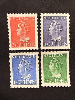 Netherlands 1946 Wilhelmina Top Value Set MNH Reproduction Stamp sv