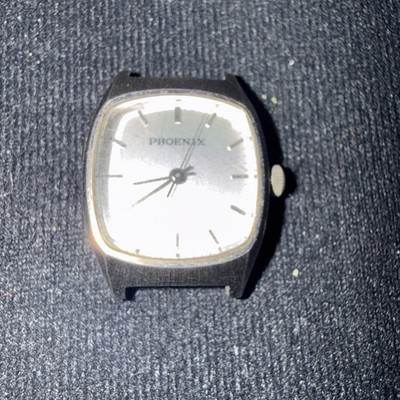 Phoenix Electronics Quartz Watch Black Stainless Steel Simple Untested