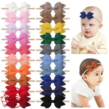 jollybows Neutral Color 20pcs Baby Bows