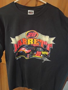 Vintage Nascar Shirt Mens XL Black 28 Dale Jarrett 1995 Havoline Racing Ford