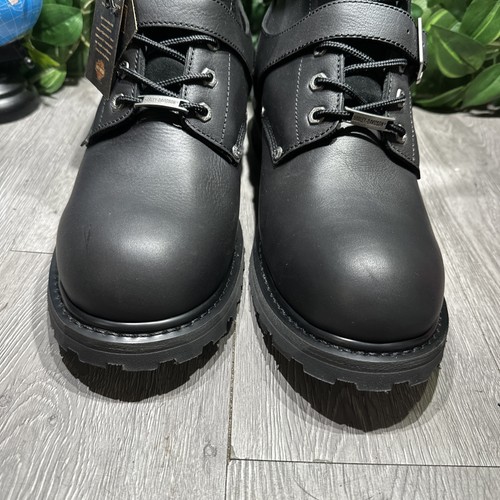 Harley Davidson Men's Faded Glory Skull Waterproof Motorcycle Boots Black Sz 13 - Afbeelding 3 van 10