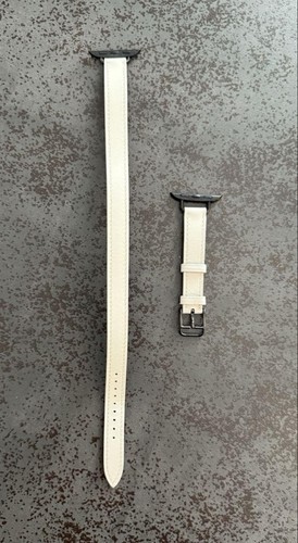 Apple Watch Hermes biały dwuwarstwowy skórzany zegarek z Japonii rzadki towar przedmiot słodki - Zdjęcie 10 z 12
