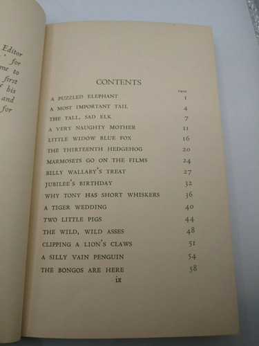 RARE First Edition Vintage 1937 Hardcover Zoo Roundabout by Lorna Lewis - Picture 7 of 9