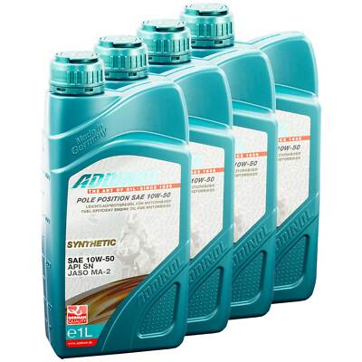 4x1 Liter Addinol Pole Position High Speed 2T Hochleistungsöl