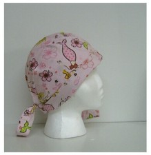 Cap Surgical Hat Mermaid Pink Nurse Doctor Scrub Medical Cotton Chef Kitchen